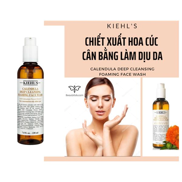 kiehl's sữa rửa mặt hoa cúc