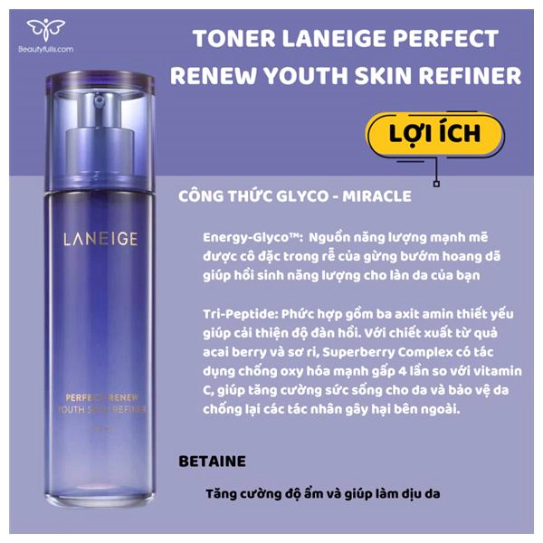 laneige perfect renew youth skin refiner toner