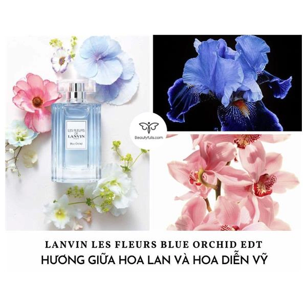 , lanvin les fleurs Blue Orchid nữ.