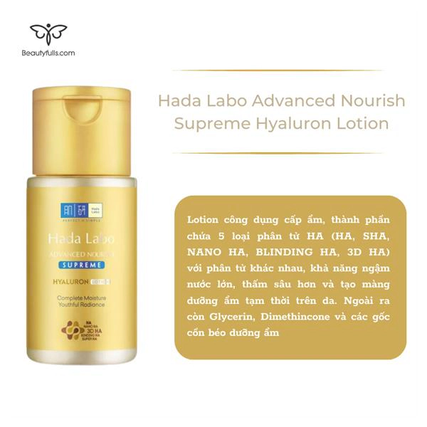 lotion hada labo advanced nourish supreme hyaluron 