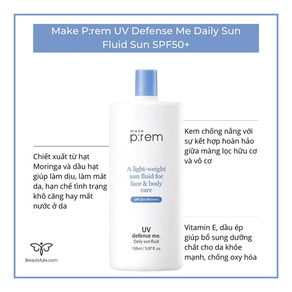 Make P:rem UV Defense Me Daily Sun Fluid