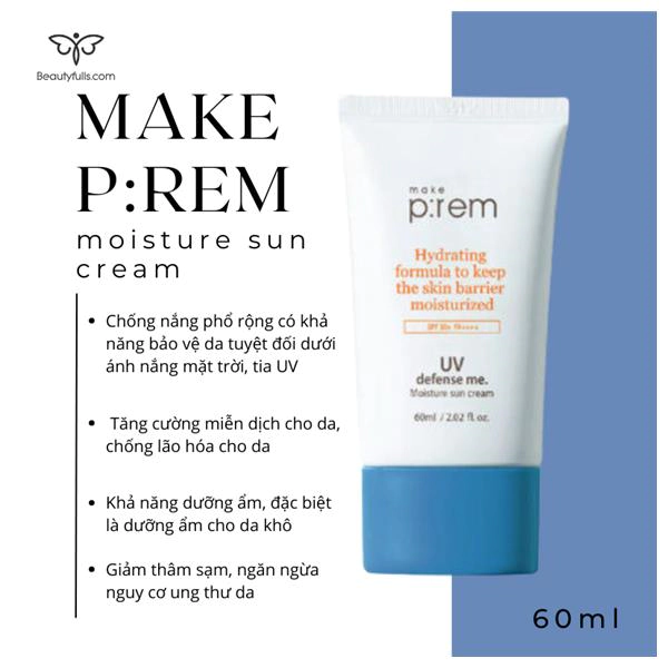 Make Prem UV Defense Me Moisture Sun Cream
