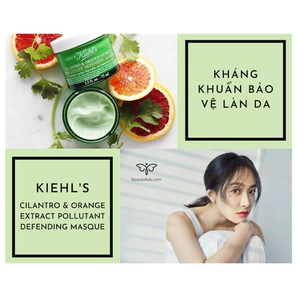 mặt nạ ngủ kiehl's màu xanh