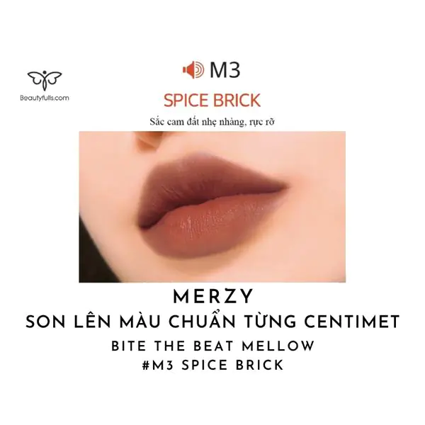 Merzy M3 Spice Brick Màu Cam Đất 