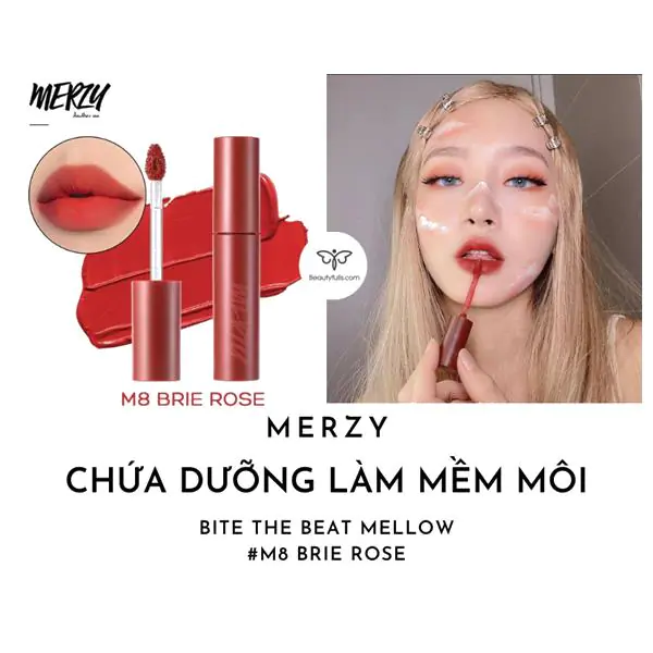Merzy M8 Brie Rose Màu Đỏ Hồng Tươi 