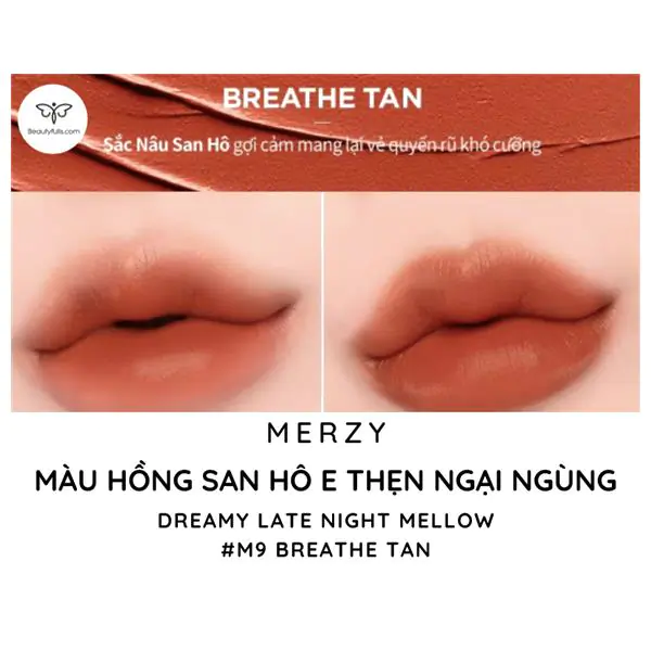 Merzy M9 Breathe Tan Màu Nâu San Hô 
