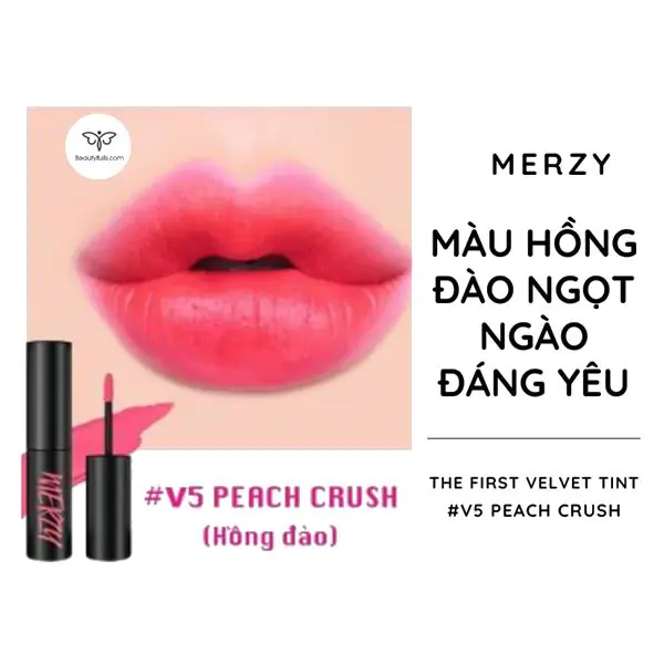Merzy V5 Peach Crush Màu Hồng Đào 
