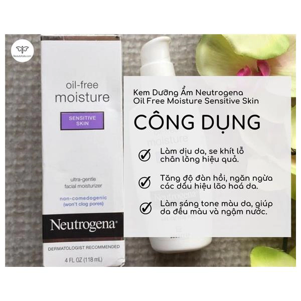 neutrogena oil free moisture sensitive skin