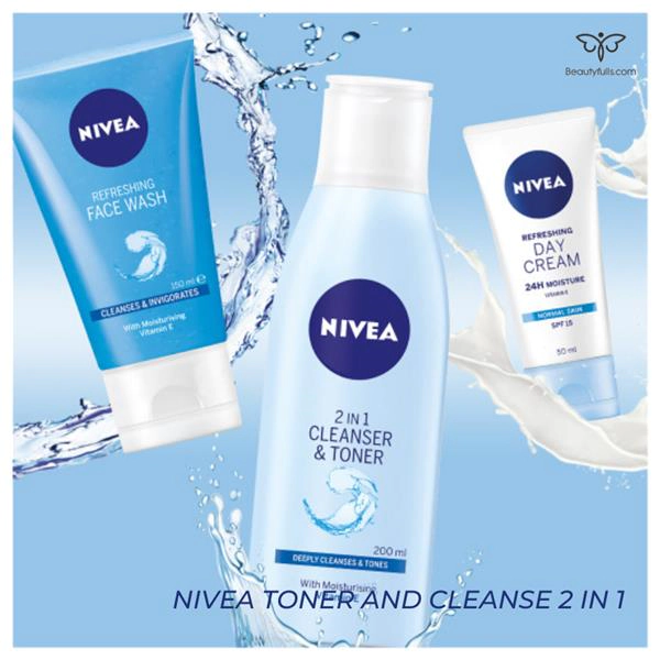 nivea face cleanser and toner