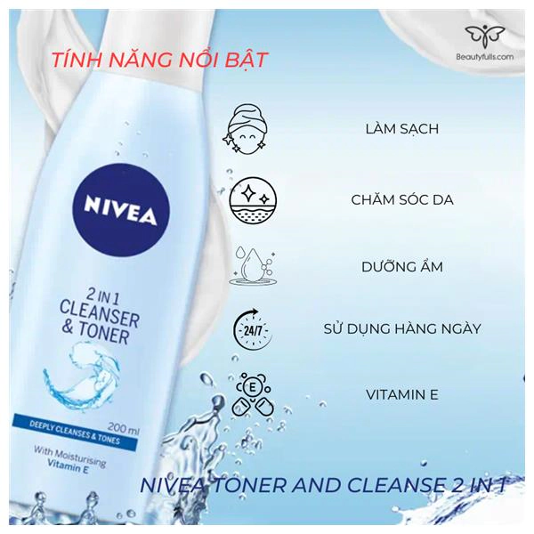 nivea toner and cleanser 2 in 1