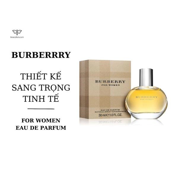 Nước Hoa Burberry For Women 30ml Eau De Parfum Chính Hãng
