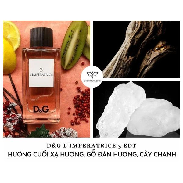 nước hoa dolce & gabbana 3 l'imperatrice