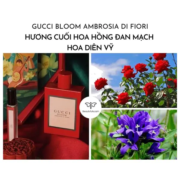 nước hoa Gucci Bloom Đỏ Ambrosia di Fiori 75ml