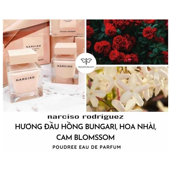 Nước Hoa Narciso Hồng Nhạt Rodriguez Poudree Eau de Parfum 50ml