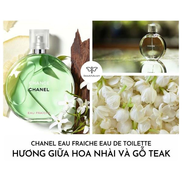 Review nước hoa Chanel Chance xanh Eau Fraiche EDT  chính hãng