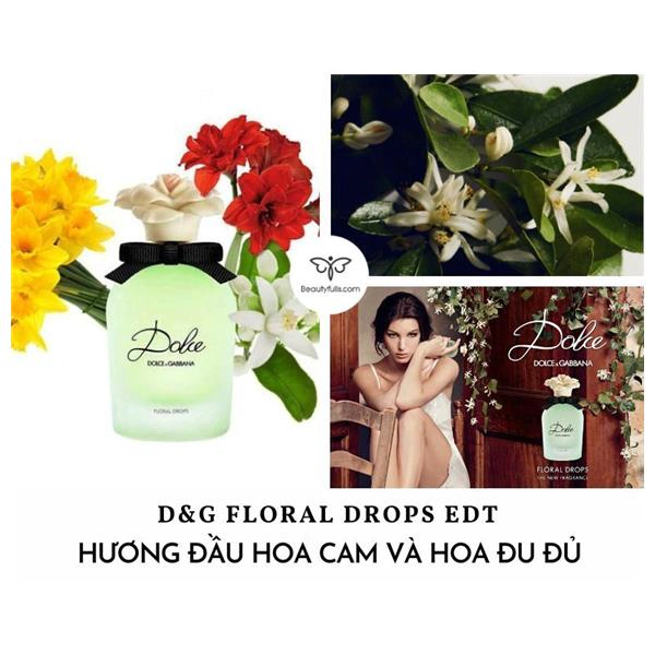 nước hoa nữ dg floral drops