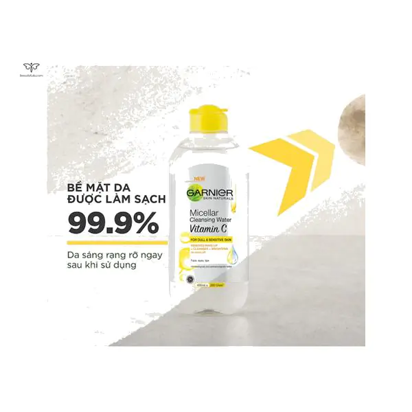 Nước Tẩy Trang Garnier Vitamin C Skin Naturals Micellar Cleansing Water 400ml