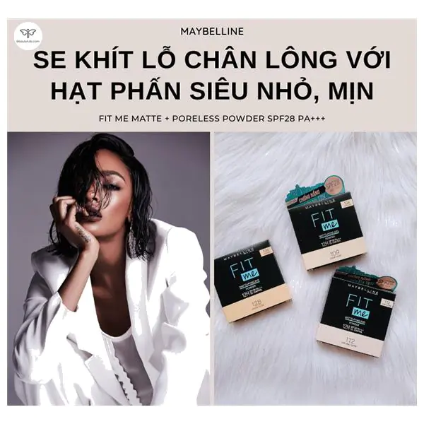 phấn phủ siêu mịn maybelline