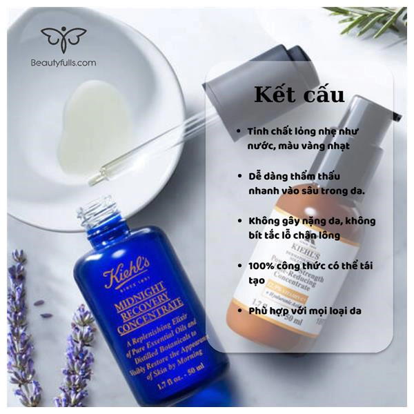Serum Phục Hồi Da Kiehl's Midnight Recovery Concentrate