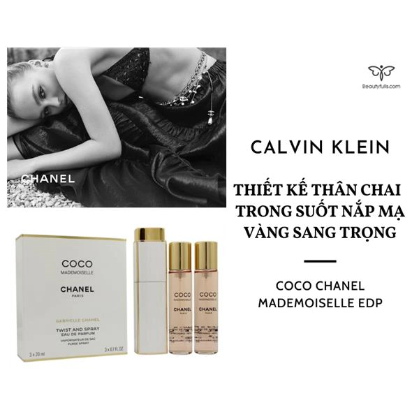 CHANEL Coco Mademoiselle Eau De Parfum Twist and Spray 3 x 20ml Women  Giftset  Amazoncouk Beauty