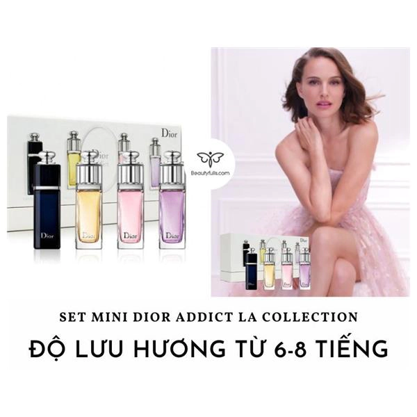 Miniature perfume set 4 in 1 Dior Addict perfume for women Set  Shopee  Malaysia