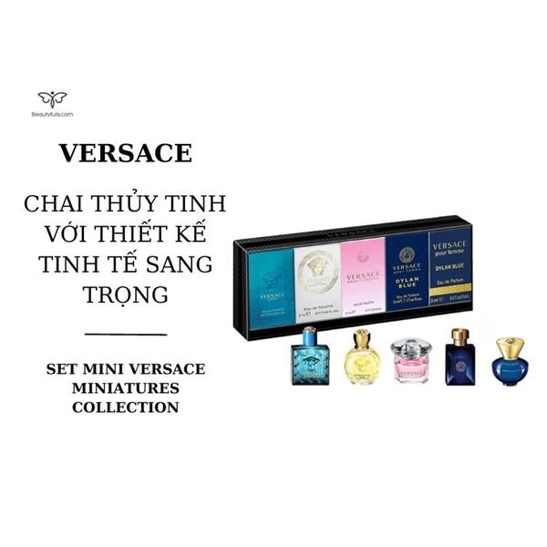 Set Nước Hoa Mini Versace Miniatures Collection 5ml x 5 Chai