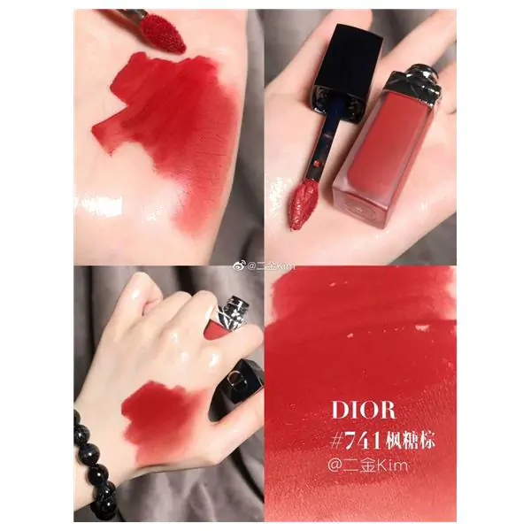 Son Dior 741 Forever Star Màu Đỏ Cam