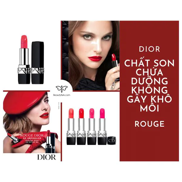 Son Dior 744 Party Red Addict Stellar Shine Màu Đỏ Cam Chính Hãng