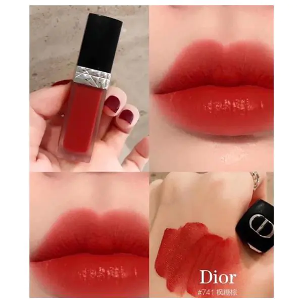 Son DIOR Addict Shine Refillable Lipstick 745 Redvolution màu đỏ cherry