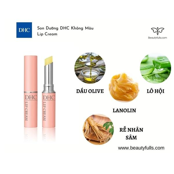 Review son dưỡng DHC Lip Cream - dưỡng ẩm, trị thâm môi hiệu quả |  websosanh.vn