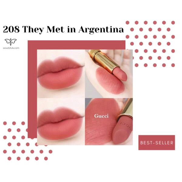 Son Gucci 208 They Meet In Argentina Màu hồng đất