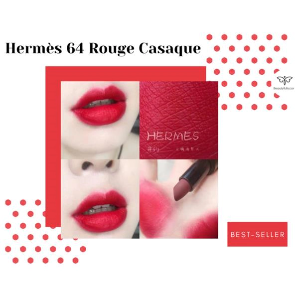 Son Hermes 64 Rouge Casaque đỏ tươi
