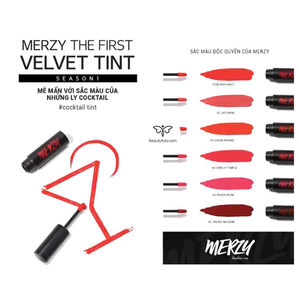 son kem lì Merzy The First Velvet Tint 