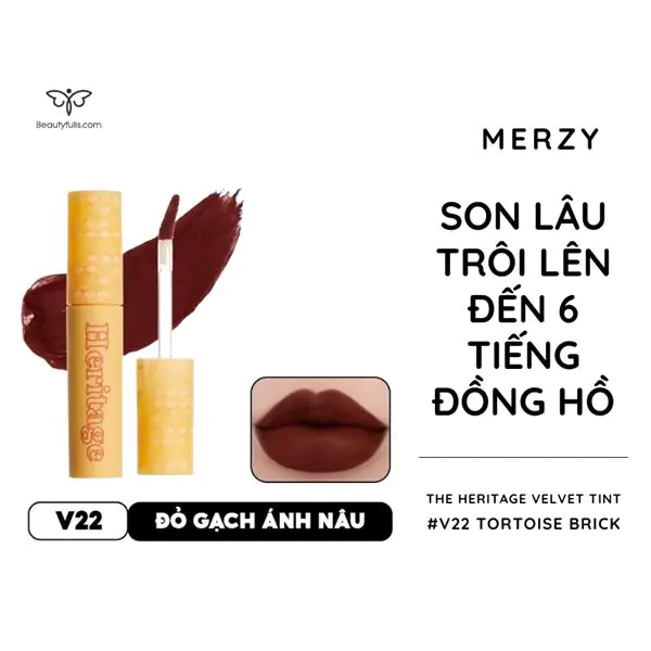 son merzy màu đỏ gạch