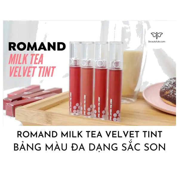 son romand milk tea velvet tint màu 01