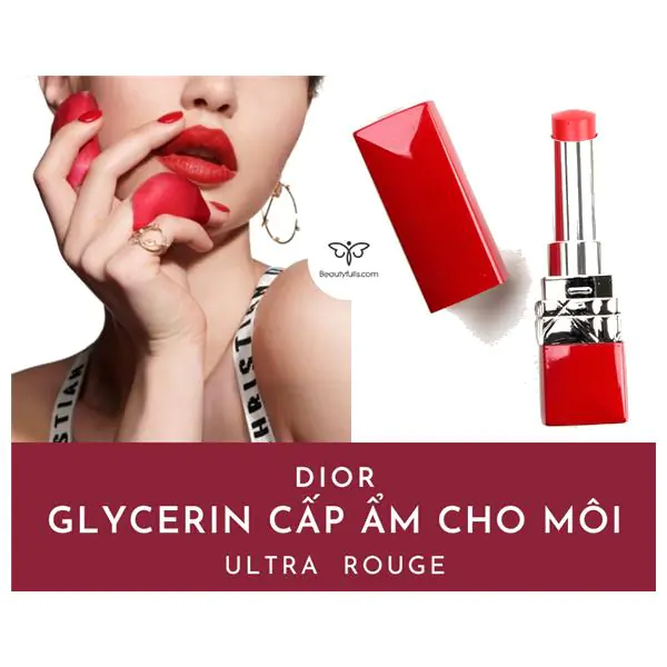 Review Son Dior Ultra Rouge 999 Ultra Dior Vỏ Đỏ Màu Ðỏ Tươi