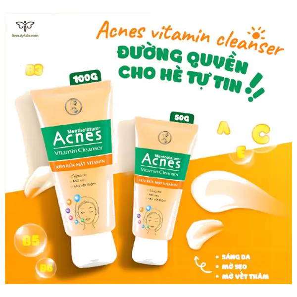 sữa rửa mặt acnes 1