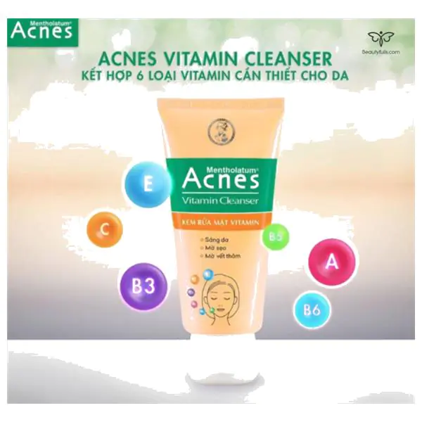 sữa rửa mặt acnes vitamin cleanser