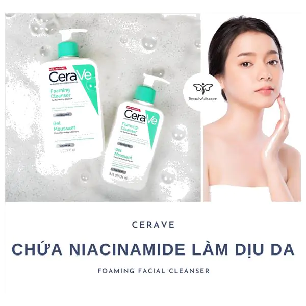 sữa rửa mặt cerave foaming facial cleanser for normal to oily skin
