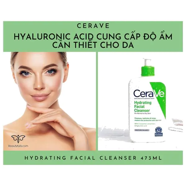 sữa rửa mặt cerave hydrating cleanser for normal to dry skin        