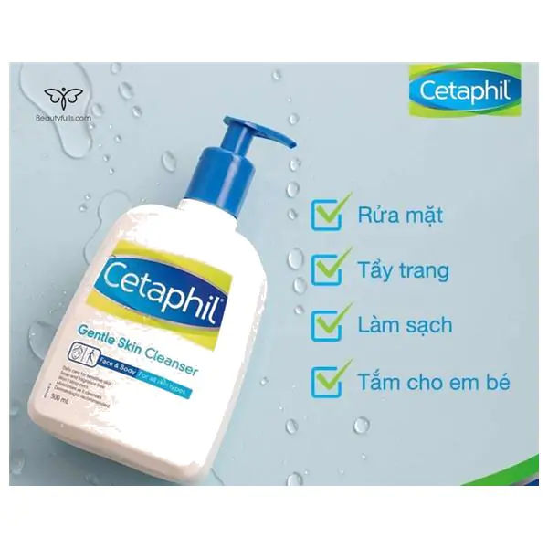 sữa rửa mặt cetaphil cho da nhạy cảm