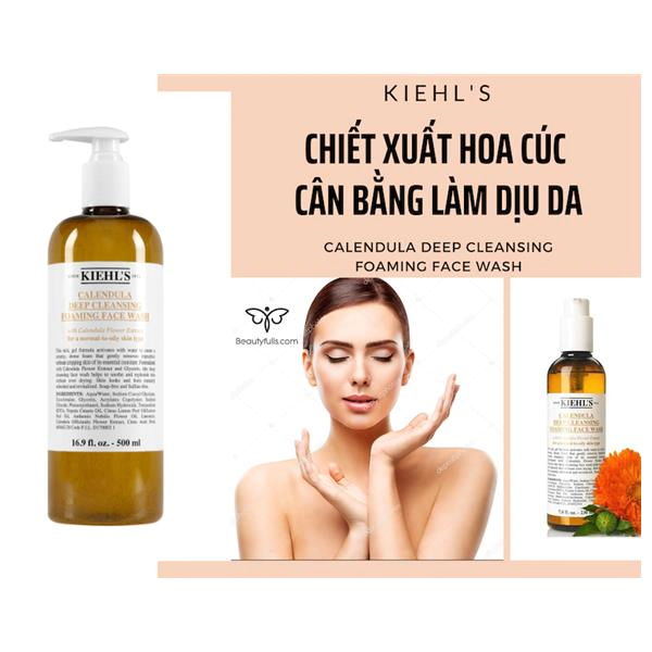 sữa rửa mặt hoa cúc của kiehl's