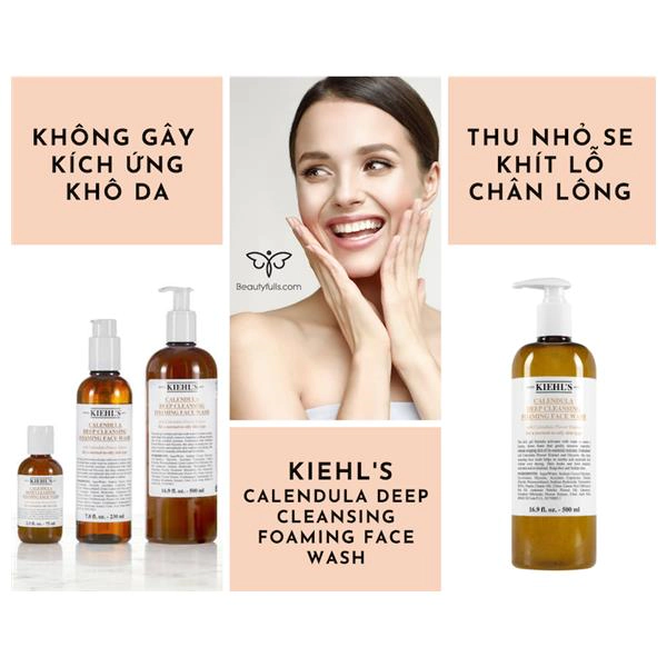 sữa rửa mặt hoa cúc của kiehl's