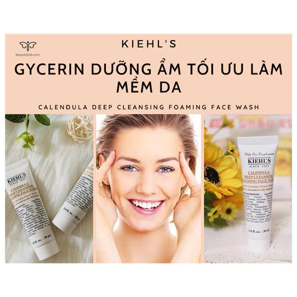 sữa rửa mặt hoa cúc của kiehl's