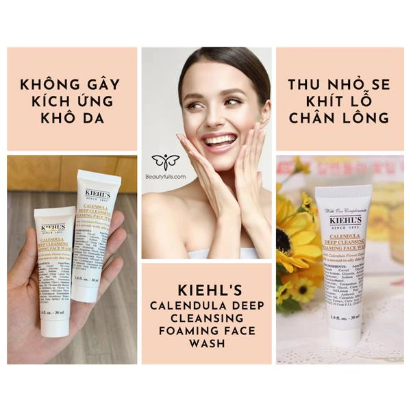 sữa rửa mặt hoa cúc kiehl's 30ml