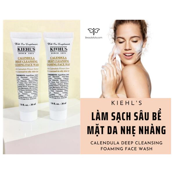 sữa rửa mặt hoa cúc kiehl's độ ph