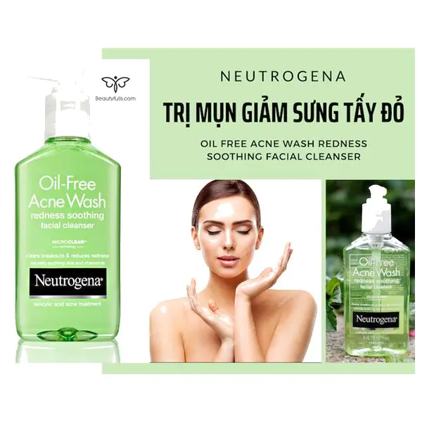 sữa rửa mặt neutrogena xanh