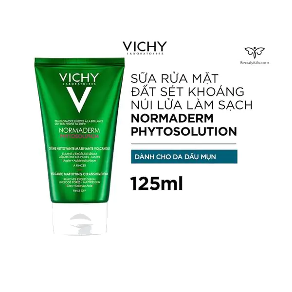sữa rửa mặt vichy normaderm phytosolution intensive purifying gel