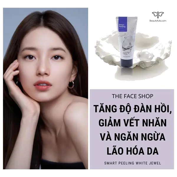 The Face Shop Ngọc Trai Smart Peeling White Jewel 120ml