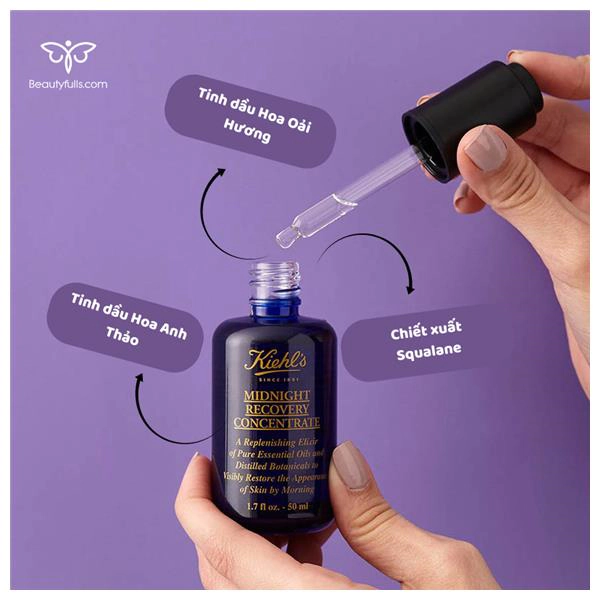 Tinh Chất Serum Kiehl's Midnight Recovery Concentrate     